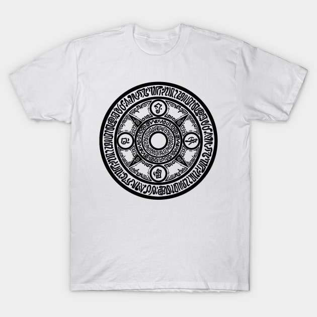 Red Horizon - Nehtali's Spell Circle - Black T-Shirt by JascoGames